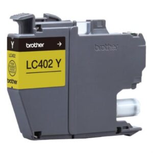 Tinta Brother LC402Y Alto Rendimiento Hasta 550 Páginas Color Amarillo