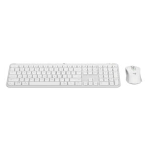 Kit Teclado y Mouse Logitech MK950 Inalambrico off white