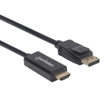 Cable Manhattan DisplayPort/HDMI M-M 1080p3m Color Negro MNCCALAB007 2 Zoom