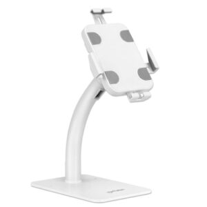 Soporte de Suelo Manhattan Antirrobo para Tablet/iPad 7.9" a 11" Color Blanco