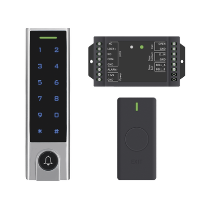 Mini Controlador de Acceso con Teclado Inalámbrico / Cuenta con Botón de Salida Inalámbrico / Soporta Tarjeta y Contraseña / Cuenta con Botón de Timbre accessk8 p.png