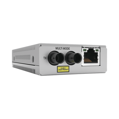 Convertidor de medios Fast Ethernet a fibra óptica, conector ST, multimodo (MMF), distancia hasta 2 km atmmc200 st960 p.png