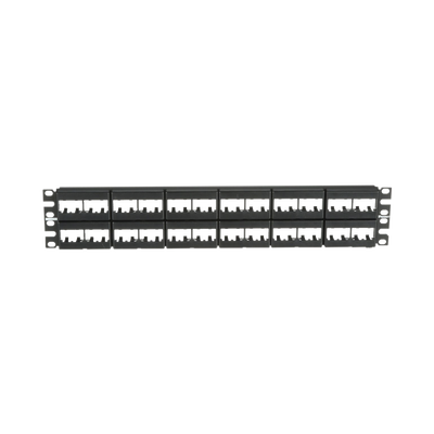 Panel de Parcheo Modular Mini-Com (Sin Conectores), Plano, Sin Blindaje, de 48 puertos, 2 UR cpp48wbly p.png