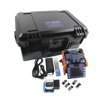 Fusionadora de Fibra Óptica de Alineación por Núcleo con 6 Motores con Perdida Típica (SM); 0.01 dB (MM); 0.04 dB) / Capacitación básica virtual gratuita fsp200kit1 p.png