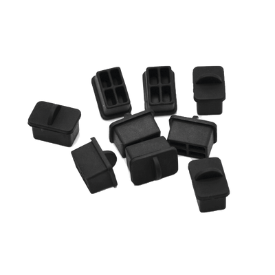 Bolsa con 25 piezas de protectores anti-polvo para puerto SFP, color negro lpsfp p.png