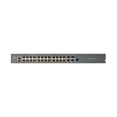 Switch cnMatrix EX2028-P capa 3 de 28 puertos (24 PoE Gigabit 802.3af/at, 4 SFP+) administración desde la Nube (MX-EX2028PxA-U) mxex2028pxau p.png