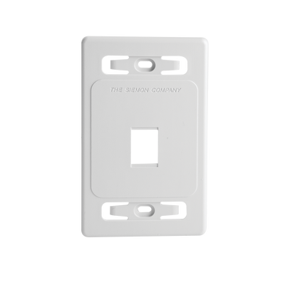 Placa de pared modular MAX, de 1 salida, color blanco, version bulk (Sin Empaque Individual) mxfps0102b p.png