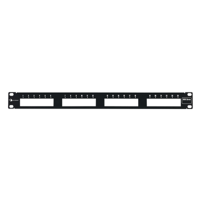 Patch Panel MAX Modular (vacío), de 24 Puertos, Plano, 1UR mxpnl24 p.png
