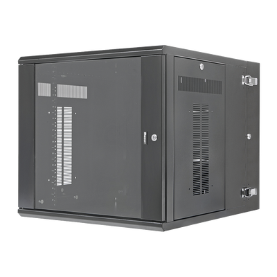 Gabinete PanZone de Montaje en Pared, de 19in, Puerta con Ventana de Seguridad, 12 UR, 762mm de Profundidad, Color Negro pzwmc1230w p.png