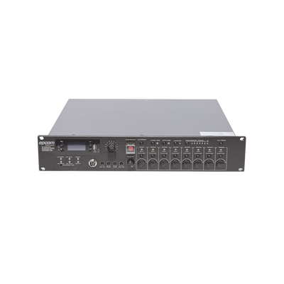 Controlador de Evacuación Por Voz | 500 W | 8 Zonas independientes | 4 entradas de audio y 2 entradas de micrófono sf6200ma p.png