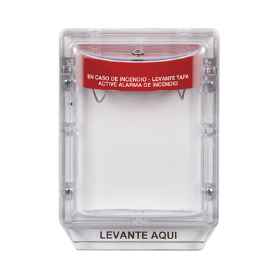 Cubierta Protectora de Policarbonato Serie Stopper II® , Con Bocina, Sin Espaciador, Montaje Empotrado, Etiqueta en Español sti1100es p.png