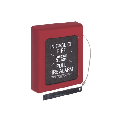 Protector Con Cristal, Rómpase En Caso De Incendio Para Estaciones De Jalón, Texto En Ingles sti4100 p.png