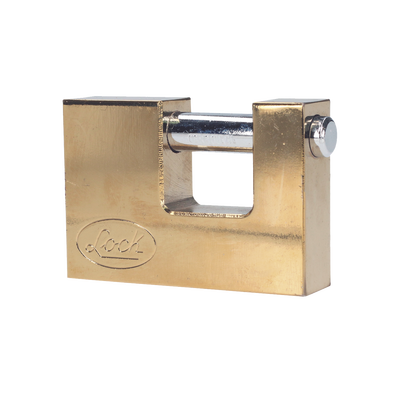 Candado de acero para Cortina Metálica / Medida 80 mm/ Acabado Latón Brillante / Nivel de Seguridad 6 / Llave Estándar. sysl22c80elbb p.png