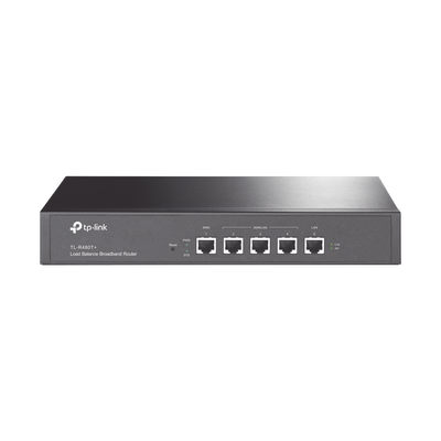 Router Balanceador de Carga Multi-Wan, 1 puerto LAN 10/100 Mbps, 1 puerto WAN 10/100 Mbps, 3 puertos Auto configurables LAN/WAN, Sesiones Concurrentes 30,000 para Negocios Pequeños y Medianos tlr480t p.png