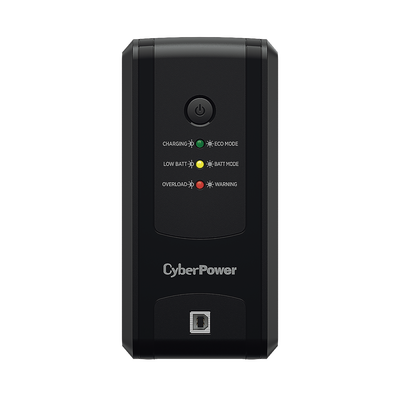 UPS de 550 VA/275 W, Topología Línea Interactiva, Entrada 120 Vca NEMA 5-15P, y 8 Salidas NEMA 5-15R, Puerto USB, Con Regulador de Voltaje (AVR) ut550gu p.png