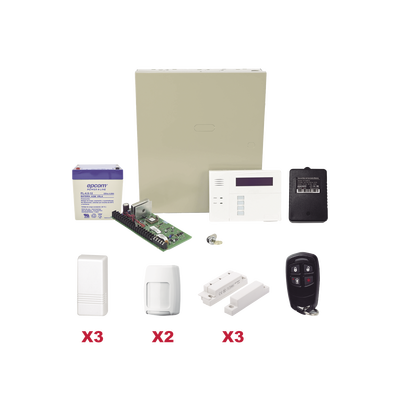 Kit inalámbrico / Panel VISTA48LA con teclado 6160RF receptor inalámbrico / 3 contactos 5816 / 2 PIR 5800PIR / 1 Llavero inalambrico Bateria y Transformador vista48laplus 6160rf p.png