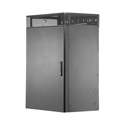 Gabinete de Montaje en Pared TrueEdge™, Con 9 UR para Equipo Activo y 9 UR para Paneles de Parcheo, Fabricado en Acero, Color Negro wme9bl p.png