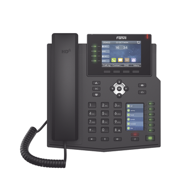 Teléfono IP Empresarial con Estándares Europeos, 16 líneas SIP con pantalla LCD a color 3.5", 30 teclas DSS/BLF, puertos Gigabit, IPv6, Opus y conferencia de 3 vías, PoE/DC x5u p.png