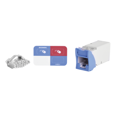 Jack Z-MAX UTP Categoría 6, Montaje híbrido en Placa de Pared (Plano y Angulado), Color Azul, Versión Bulk (Sin Empaque Individual) z606b p.png