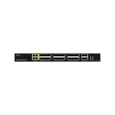 Switch de Agregación Capa 3 / 4 Puertos Gigabit Ethernet / 24 Puertos Gigabit SFP / 4 Puertos 10Gigabit SFP+ / QoS Integrada / Soporte IPv6 e IPv4 / Seguridad Avanzada / Stacking / portada 0s400 852.png