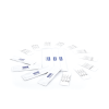 kit de limpieza para dtc1250e, dtc1500, c50, dtc1000me, dtc4250e, dtc1000, dtc4000, dtc4500e, incluye 10 servicios