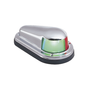 luz de navegación horizontal bi color para embarcaciones de vela y de propulsión mecánica menores a 12 metros.