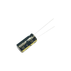 capacitor electrolítico de aluminio, radial de 1000 µfd, 16 vcc, 105 °c, 10 x 15 mm.