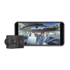 cámara tandem. grabador de video al frente y atrás para vehículo, incluye memoria micro sd