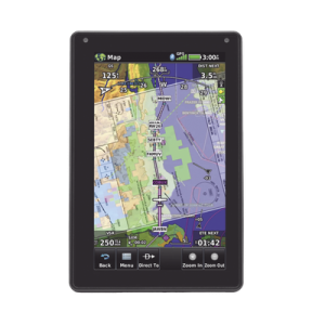 navegador portátil aera 760, muestra información de trafico aéreo y una excelente visualización por medio de su pantalla con visión 3d touch screen.