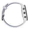 forerunner® 265, bisel negro con carcasa en blanco y correa de silicona en blanco/azul