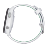 forerunner® 265s, bisel negro con carcasa en blanco y correa de silicona en blanco/verde