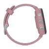 forerunner® 265s, bisel negro con carcasa en rosa y correa de silicona en rosa/gris