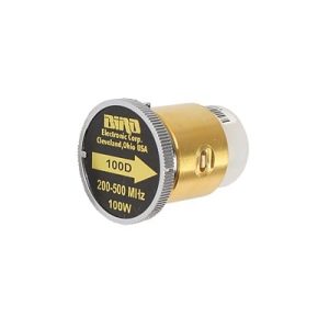 elemento de 100 watt en línea 7/8" para wattmetro bird 43 en rango de frecuencia de 200 a 500 mhz.