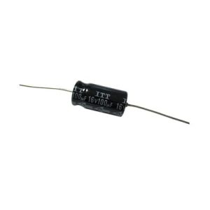 capacitor electrolitico de 100 mf a 16 vcc.