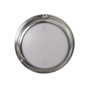 luz led marina tipo domo con activación táctil, emite luz de color blanco y azul de 244 lúmenes, para uso exterior e interior, fabricado bajo norma de protección ip68.