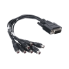 adaptador de 7 entradas de audio para dvr´s epcom y hikvision