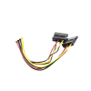 cable doble de corriente sata / compatible con dvr´s epcom y hikvision / 15 cm de longitud