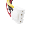 cable doble de corriente sata / compatible con dvr's epcom / hikvision / 25 cms de longitud