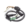 arnes principal de ptz / compatible con epcom y hikvision / salida de video con conectores rs 485 y alimentación 12 vcc