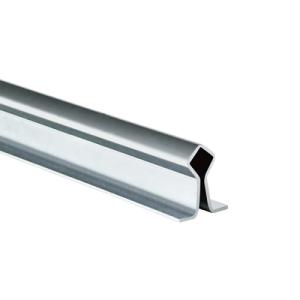 guía de piso para ruedas tipo v de 6m / para empotrar / fabricada en acero galvanizado