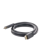 cable dp macho a hdmi macho / longitud 1.50 m / soporta 4k@30hz / soporta 3d / cobre estañado 28awg / blindaje interno múltiple / transmisión unidireccional / botón de liberación / chip de Última generación