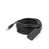 cable de extensión activo usb 2.0 / 5 metros / macho hembra / booster individual fe1.1s incorporado / velocidad de hasta 480 mbps / ideal para impresoras, consolas , webcam, etc.