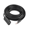 cable de extensión activo usb 2.0 / 10 metros / macho hembra / booster individual fe1.1s incorporado / velocidad de hasta 480 mbps / ideal para impresoras, consolas , webcam, etc.