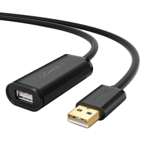cable de extensión activo usb 2.0 / 10 metros / macho hembra / booster individual fe1.1s incorporado / velocidad de hasta 480 mbps / ideal para impresoras, consolas , webcam, etc.