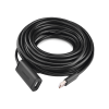 cable de extensión activo usb 2.0 / 30 metros / macho hembra / booster individual fe1.1s incorporado / velocidad de hasta 480 mbps / ideal para impresoras, consolas , webcam, etc.