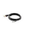 cable usb a 3.0 a usb a 3.0 / 1 metro / macho a macho / conector niquelado / núcleo de cobre estañado / blindaje múltiple / velocidad 5gbps / no requiere controlador / compatible con usb2.0 y usb 1.1