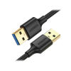cable usb a 3.0 a usb a 3.0 / 1 metro / macho a macho / conector niquelado / núcleo de cobre estañado / blindaje múltiple / velocidad 5gbps / no requiere controlador / compatible con usb2.0 y usb 1.1