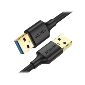 cable usb a 3.0 a usb a 3.0 / 1 metro / macho a macho / conector niquelado / núcleo de cobre estañado / blindaje múltiple / velocidad 5gbps / no requiere controlador / compatible con usb2.0 y usb 1.1
