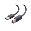 cable usb a 3.0 macho a usb b macho / ideal para impresora, escáner, pianos, barras de sonido, etc. / plug & play / compatibilidad universal / 2 metros