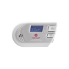 detector combo de combinación de gases explosivos: metano (gn), propano (lp) y monóxido de carbono (co), con pantalla digital retroiluminada, 120 vca y batería de respaldo
